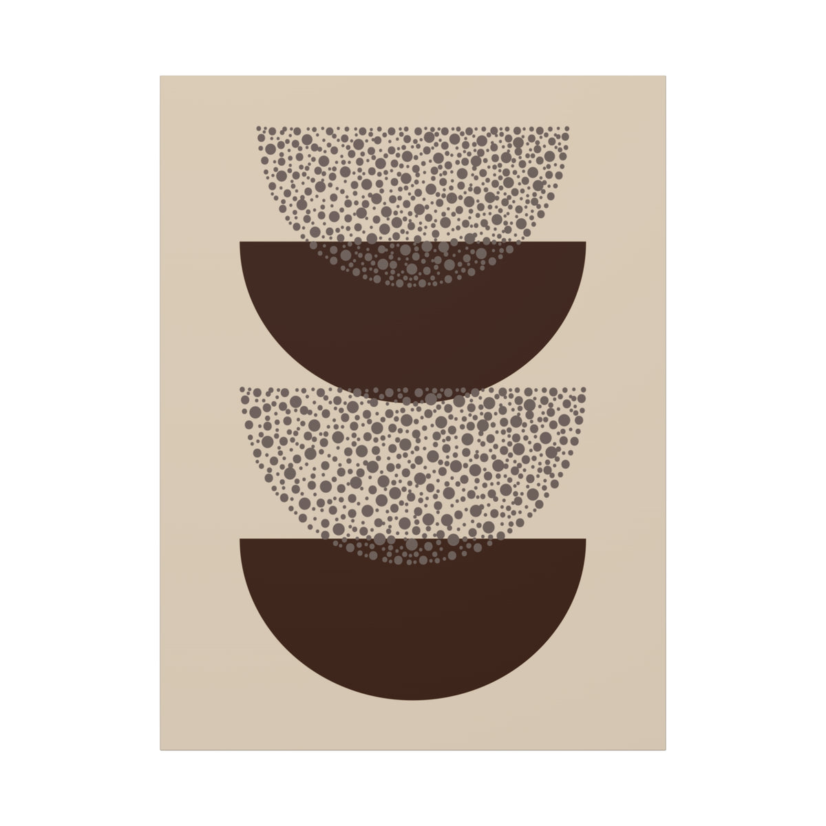 Grounded Rhythm Wall Art - Neutral Abstract Geometric Canvas