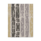 Abstract Neutral Striped Canvas Wall Art — Modern Beige Gray Vertical Texture