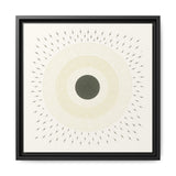 Quiet Orbit Mandala Design Canvas (Framed)