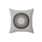 Pillow - Grey to Black Circles Design