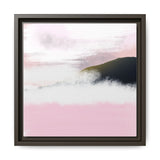 Blush Horizon Framed Matte Canvas