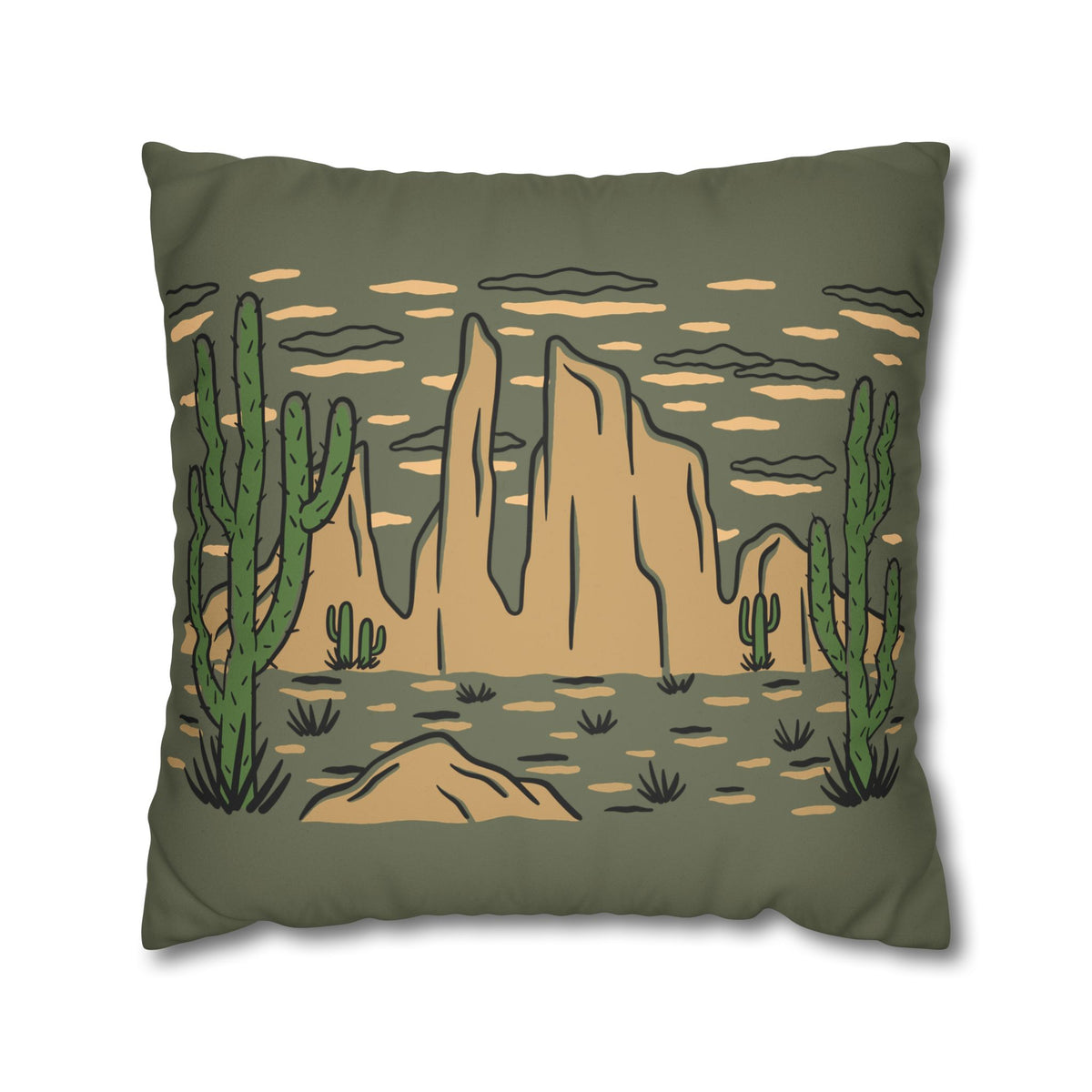 Silent Mesa - Canyon Rest Throw Pillow Cover