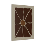 Earthen Bloom Wall Art - Warm Brown Organic Abstract Print