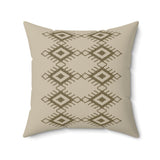 Boho Geometric Print Square Pillow - Cozy Decorative Cushion for Home Decor