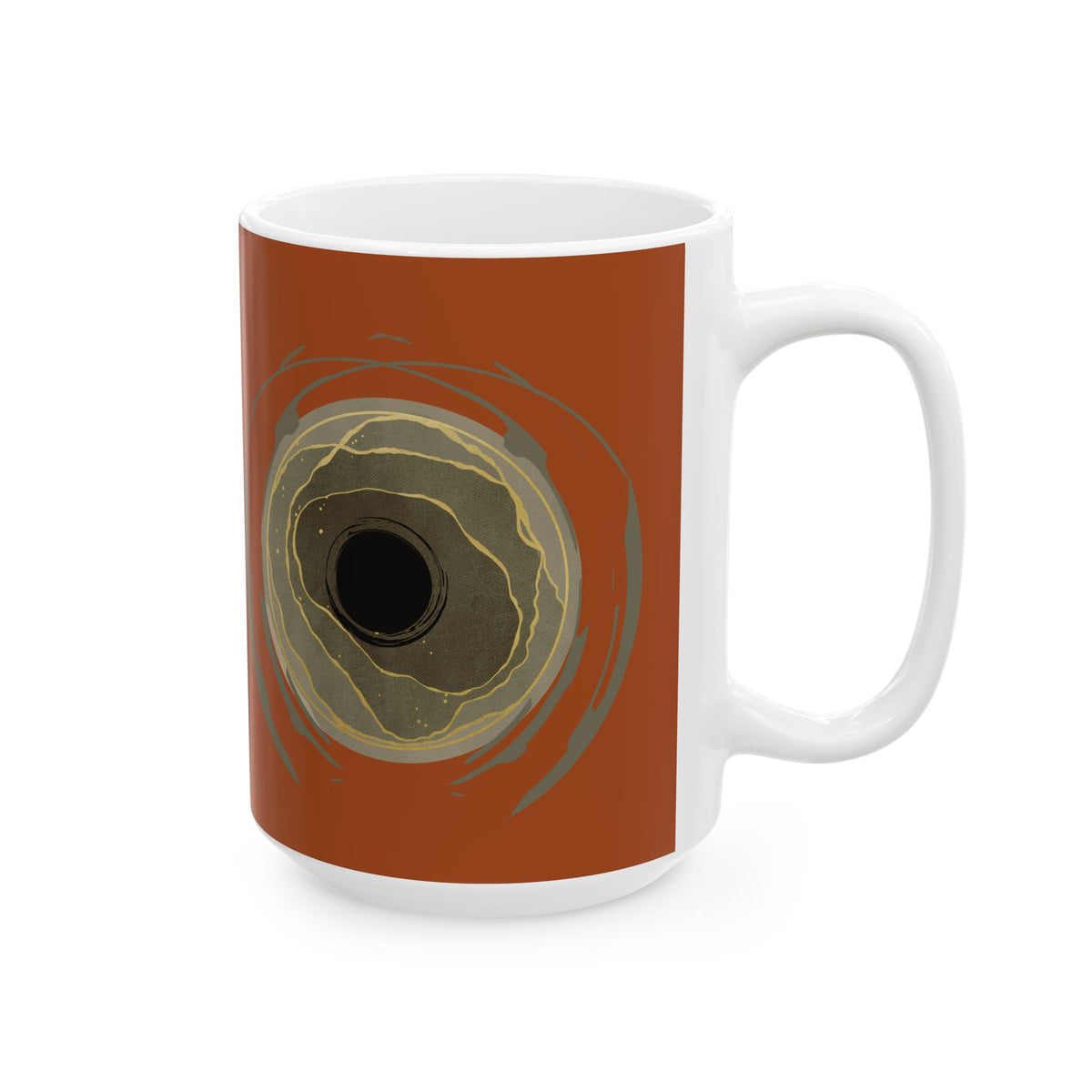 Earth Core - Earthy Brown Ceramic Coffee Cup