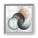 Overlap Circles Framed Canvas Art