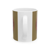 Scarab Beetle Ceramic Mug — Retro Bug Illustration Coffee Cup (11oz, 15oz)