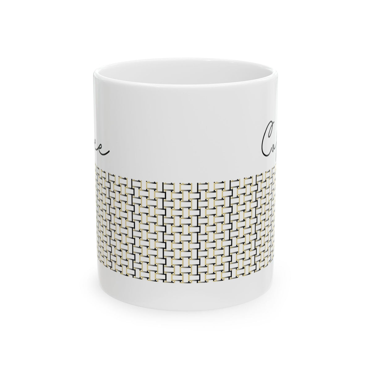 Handwoven Style Ceramic Mug, Cozy Coffee Cup, Home Decor Gift, Modern Kitchen, Tea Mug, Unique Housewarming Present
