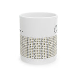 Handwoven Style Ceramic Mug, Cozy Coffee Cup, Home Decor Gift, Modern Kitchen, Tea Mug, Unique Housewarming Present