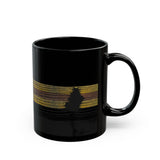 Earthbound Lines Black Ceramic Mug