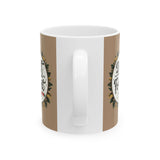 Don't Forget to Love Boho Floral Ceramic Mug, Coffee Lover Gift, Tea Mug, Home Decor, Personalized Mug, Birthday Gift