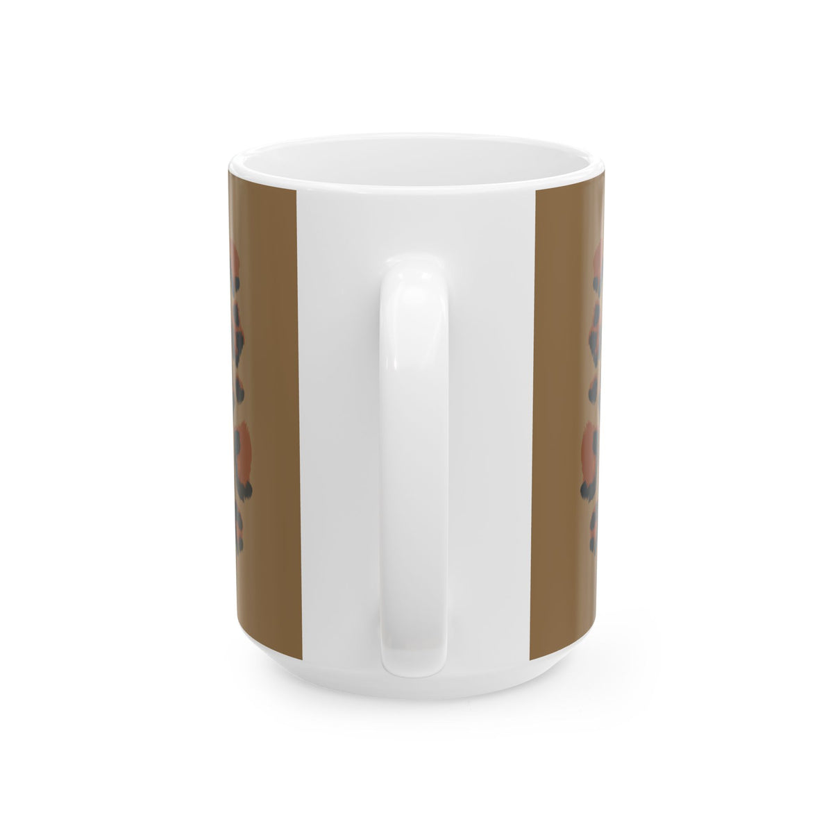 Leopard Print Brown Ceramic Mug (11oz, 15oz)