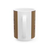 Leopard Print Brown Ceramic Mug (11oz, 15oz)