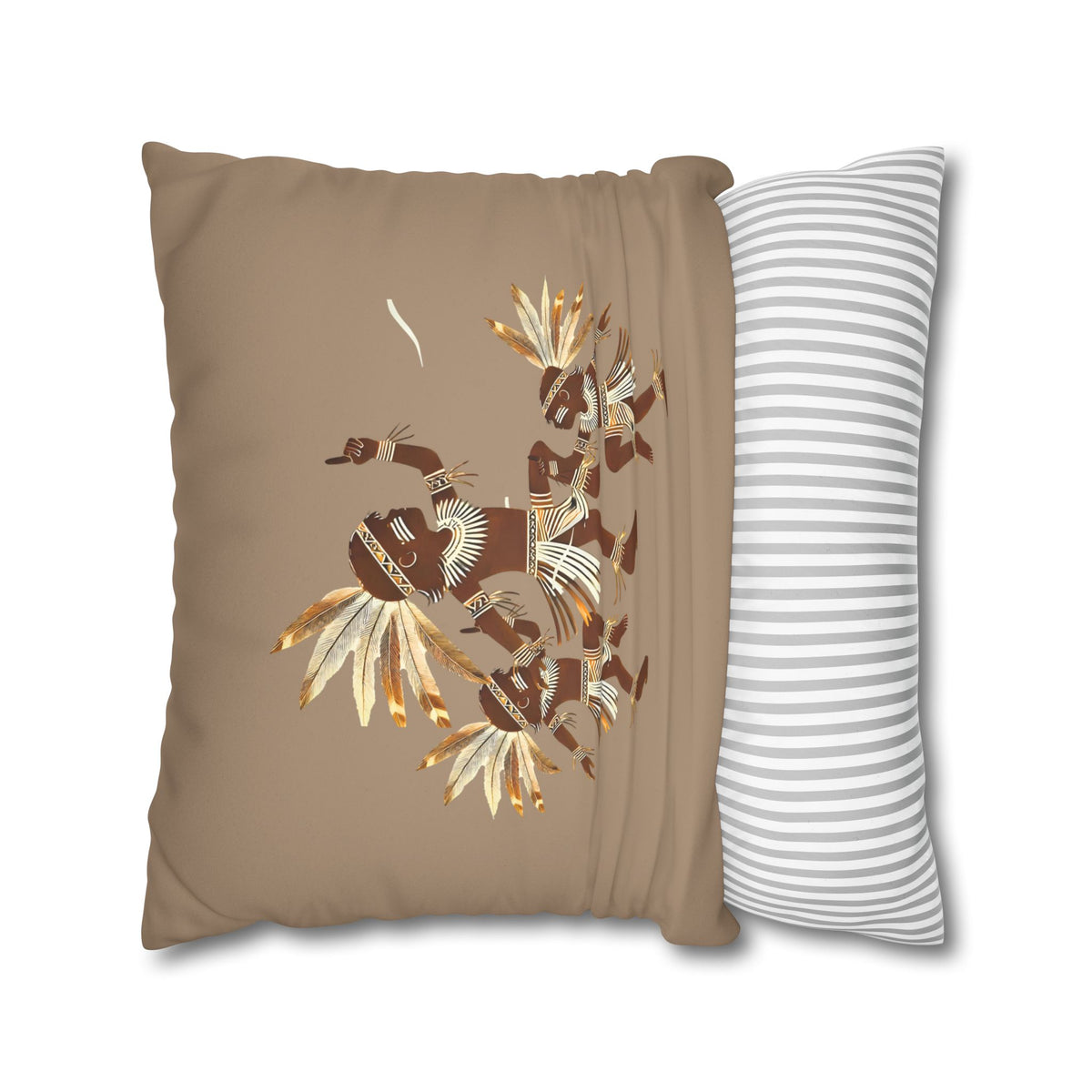 Tribal Fluid Faux Suede Pillowcase