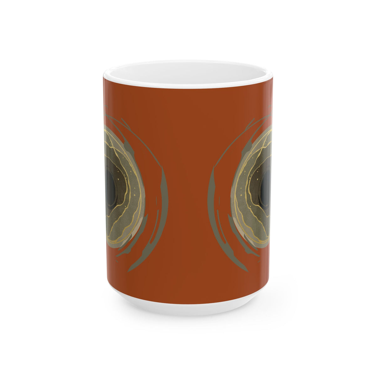 Earth Core - Earthy Brown Ceramic Coffee Cup