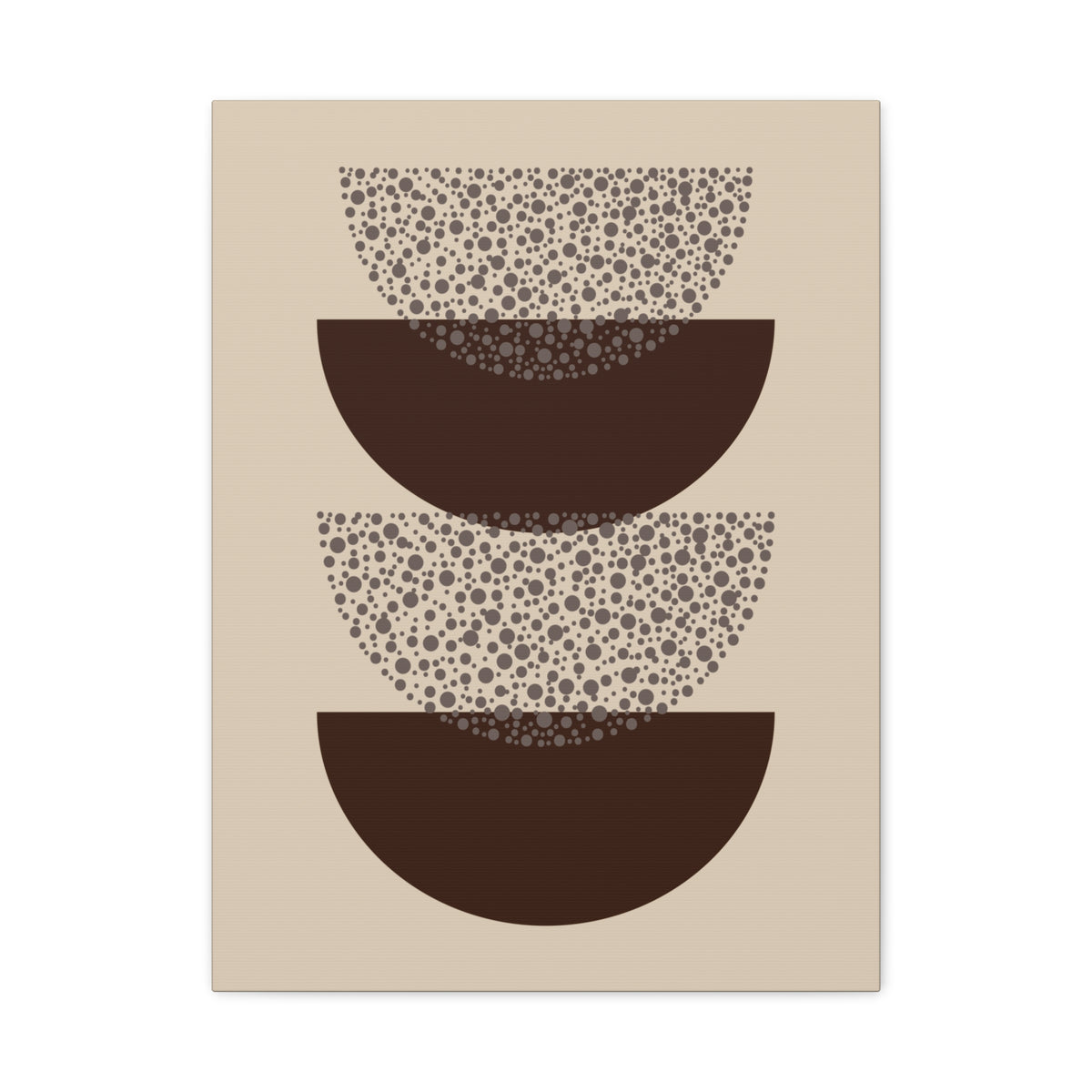 Grounded Rhythm Wall Art - Neutral Abstract Geometric Canvas