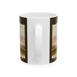 Desert Dunes Ceramic Mug — Earth Tone Abstract Horizon (11oz/15oz)