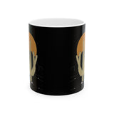 Desert Sunset Ceramic Mug - Nighttime Coffee Cup