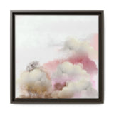 Cloud Bloom Framed Canvas Print