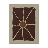 Earthen Bloom Wall Art - Warm Brown Organic Abstract Print