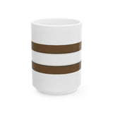 Earthline Brown Striped Ceramic Mug