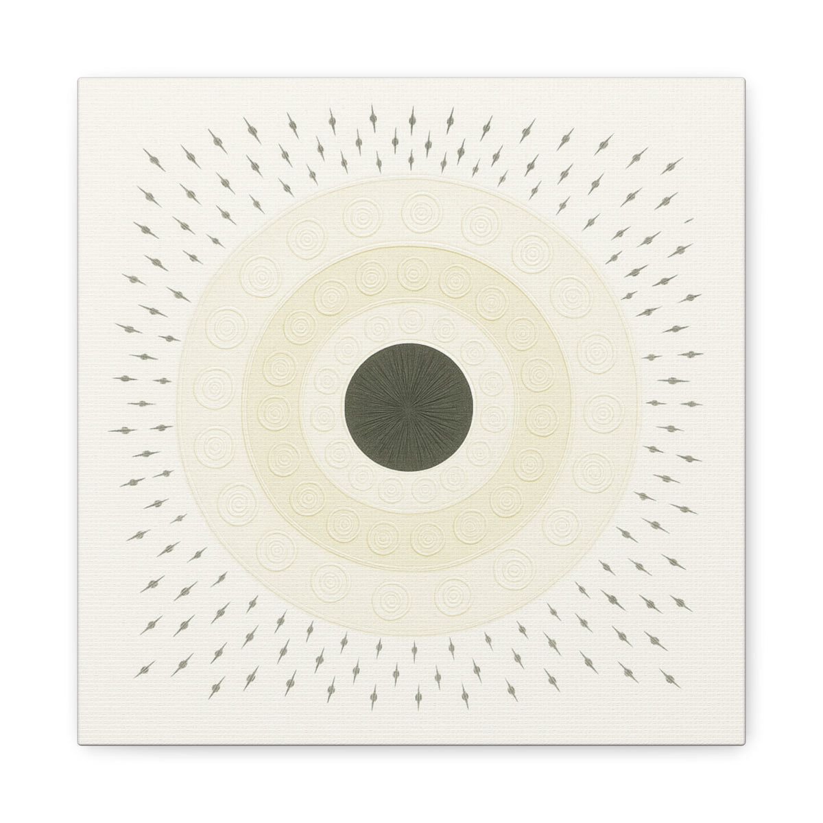 Quiet Orbit Mandala Design Canvas