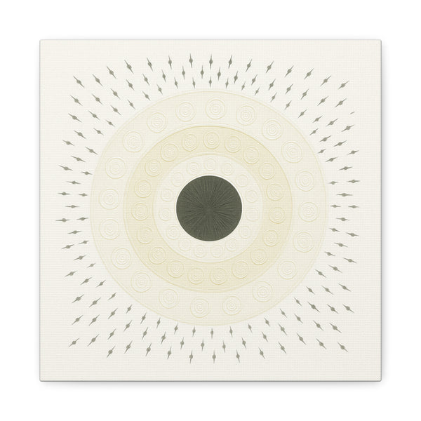 Quiet Orbit Mandala Design Canvas