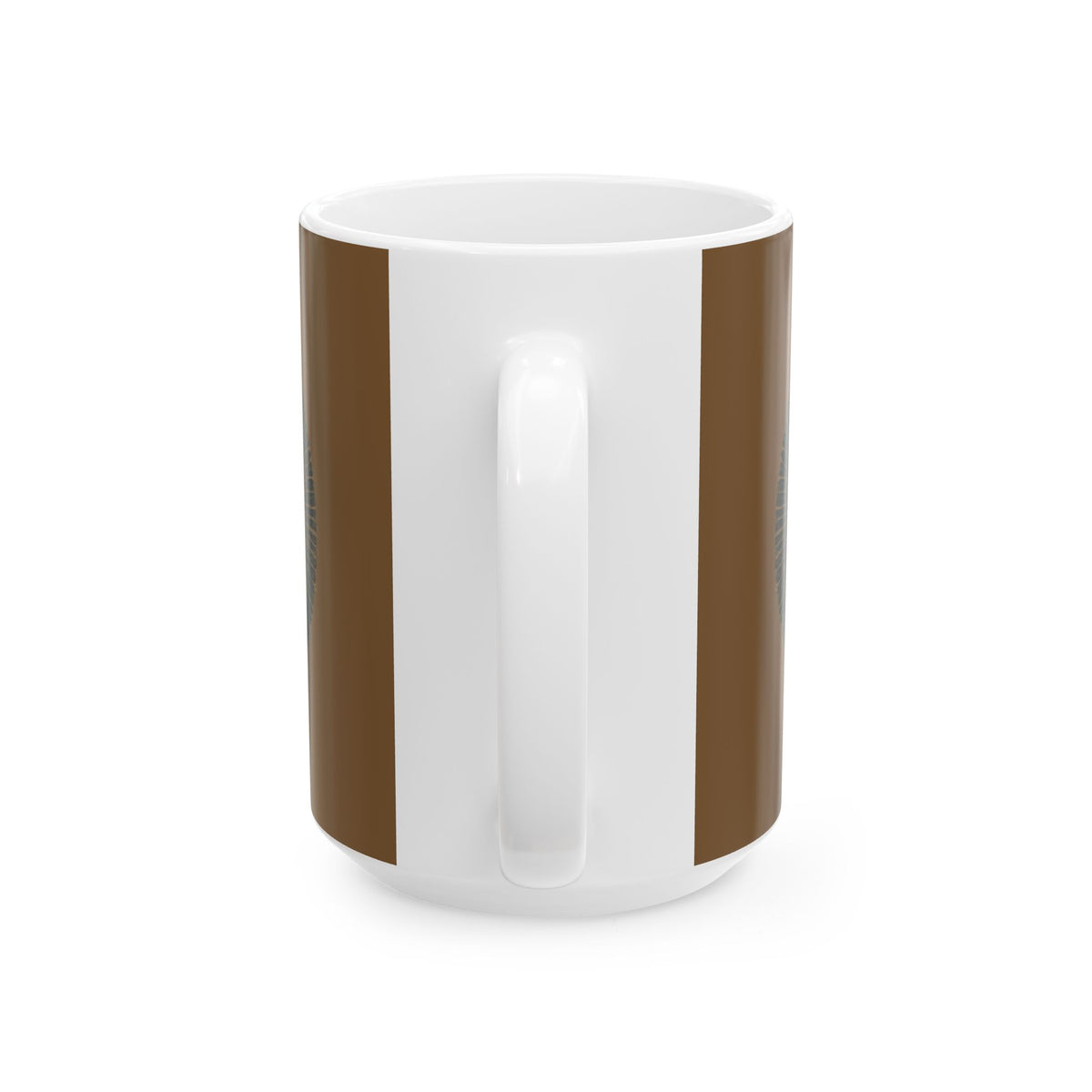 Wood Grain Mandala Ceramic Mug