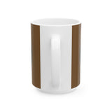 Wood Grain Mandala Ceramic Mug