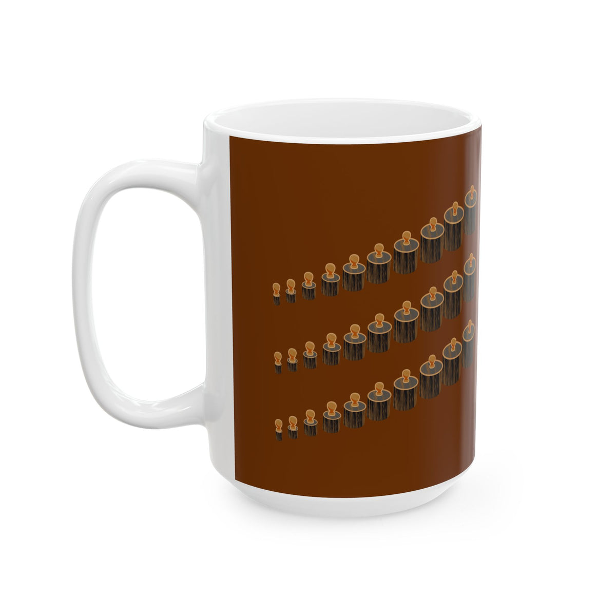 Gathered Rhythm Earth-Tone Mug