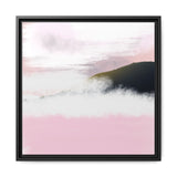 Blush Horizon Framed Matte Canvas