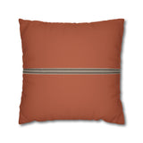 Rust Stripe Decorative Pillowcase