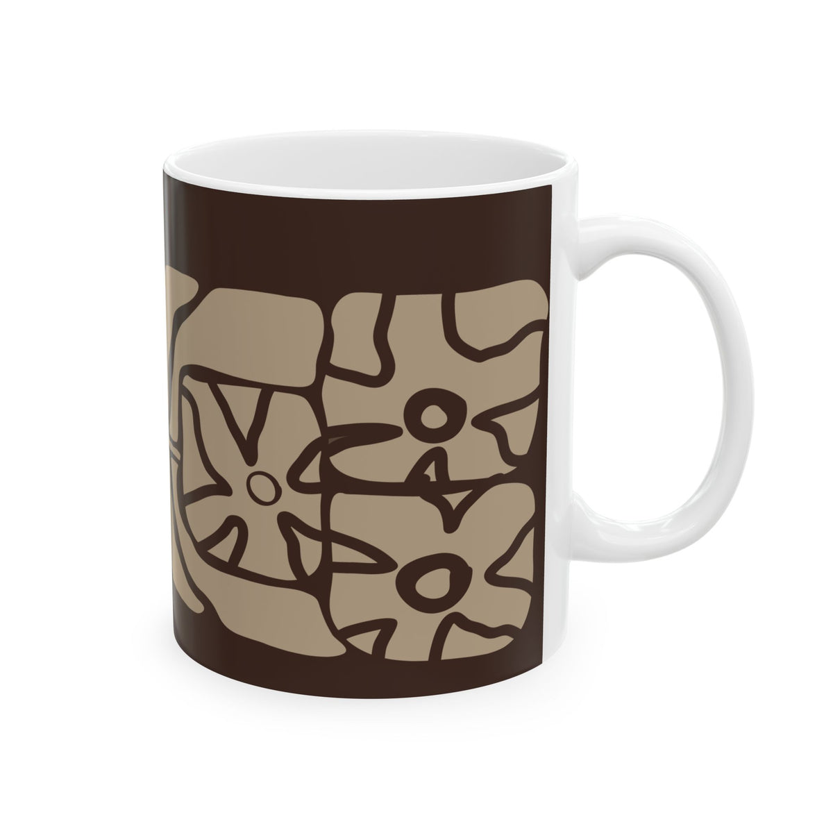 Earthen Bloom Ceramic Mug