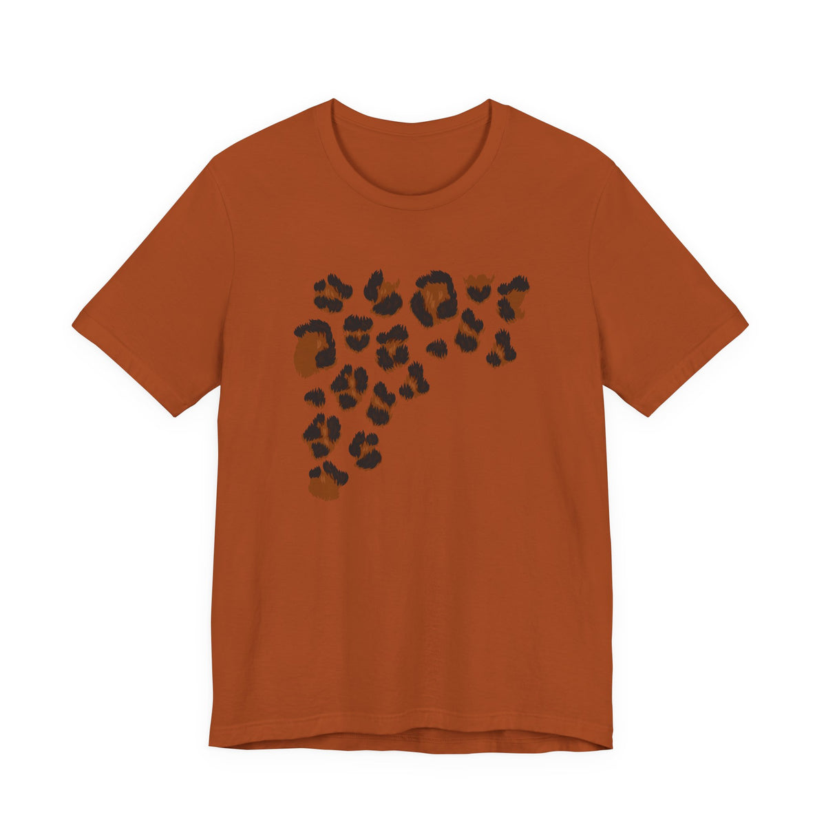 T-Shirt — Rustic Copper Paw Print Tee (Animal Lover Graphic)