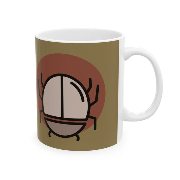 Scarab Beetle Ceramic Mug