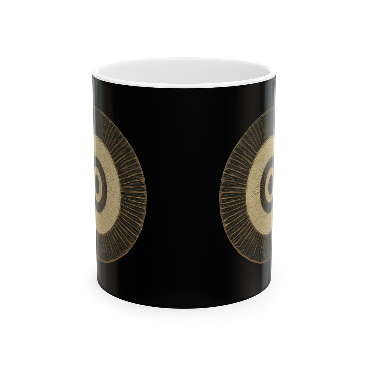 Centered Terrain - Morning Orbit Black Mug