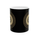 Centered Terrain - Morning Orbit Black Mug