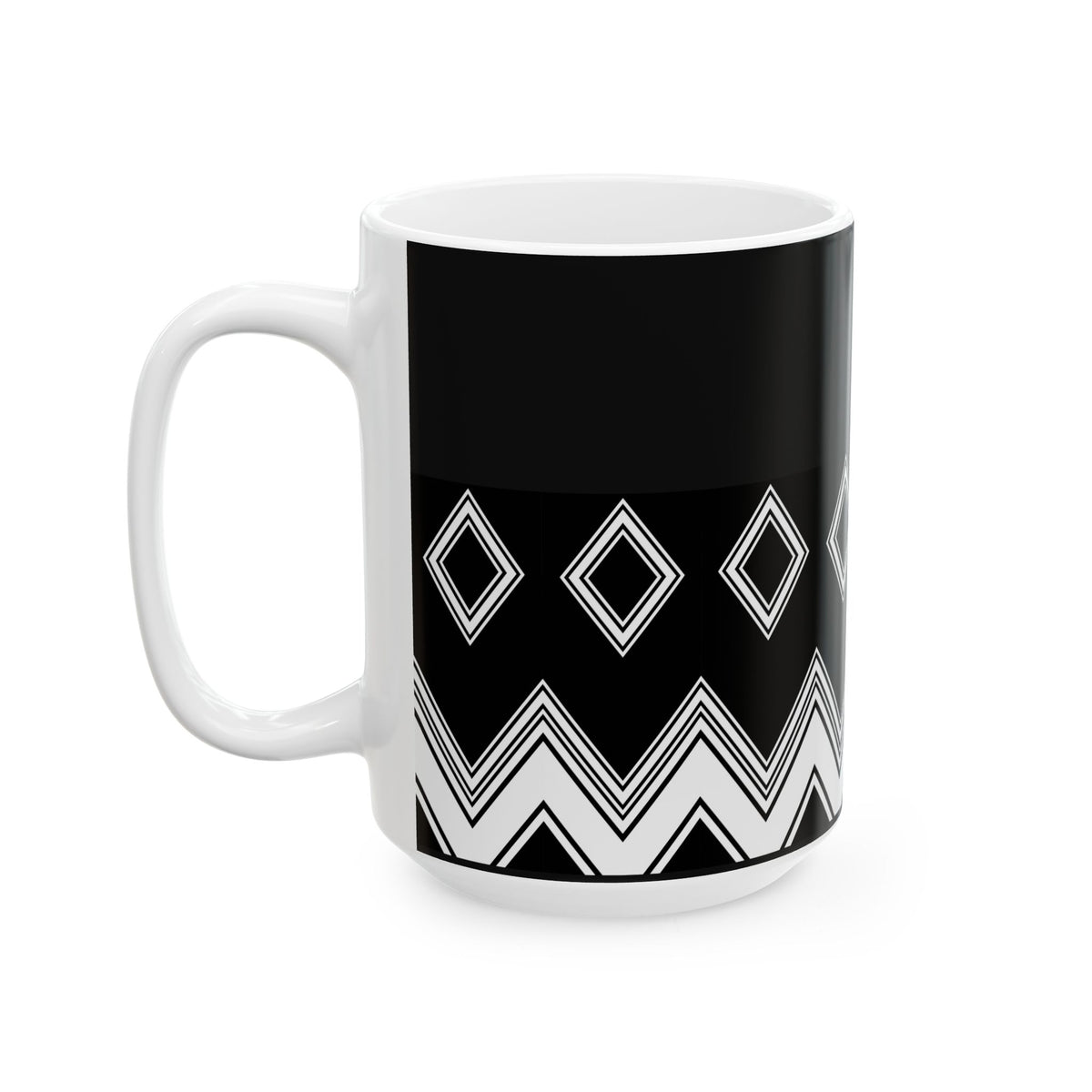 Tribal Diamond Ceramic Mug