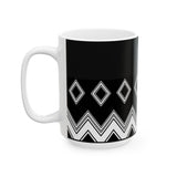 Tribal Diamond Ceramic Mug