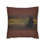Earthbound Lines Rustic Pillowcase