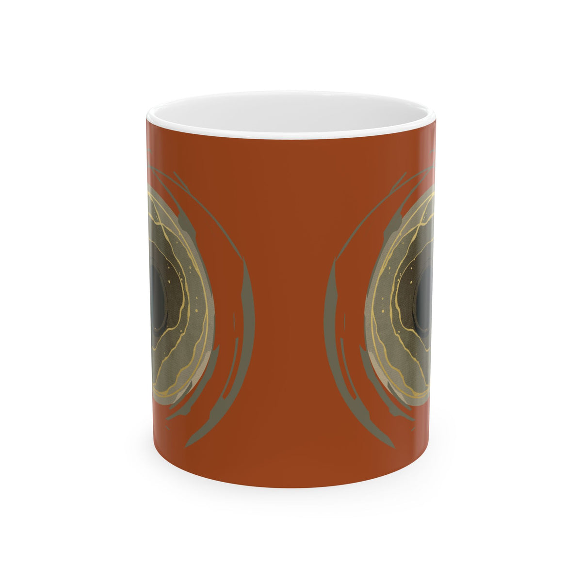 Earth Core - Earthy Brown Ceramic Coffee Cup