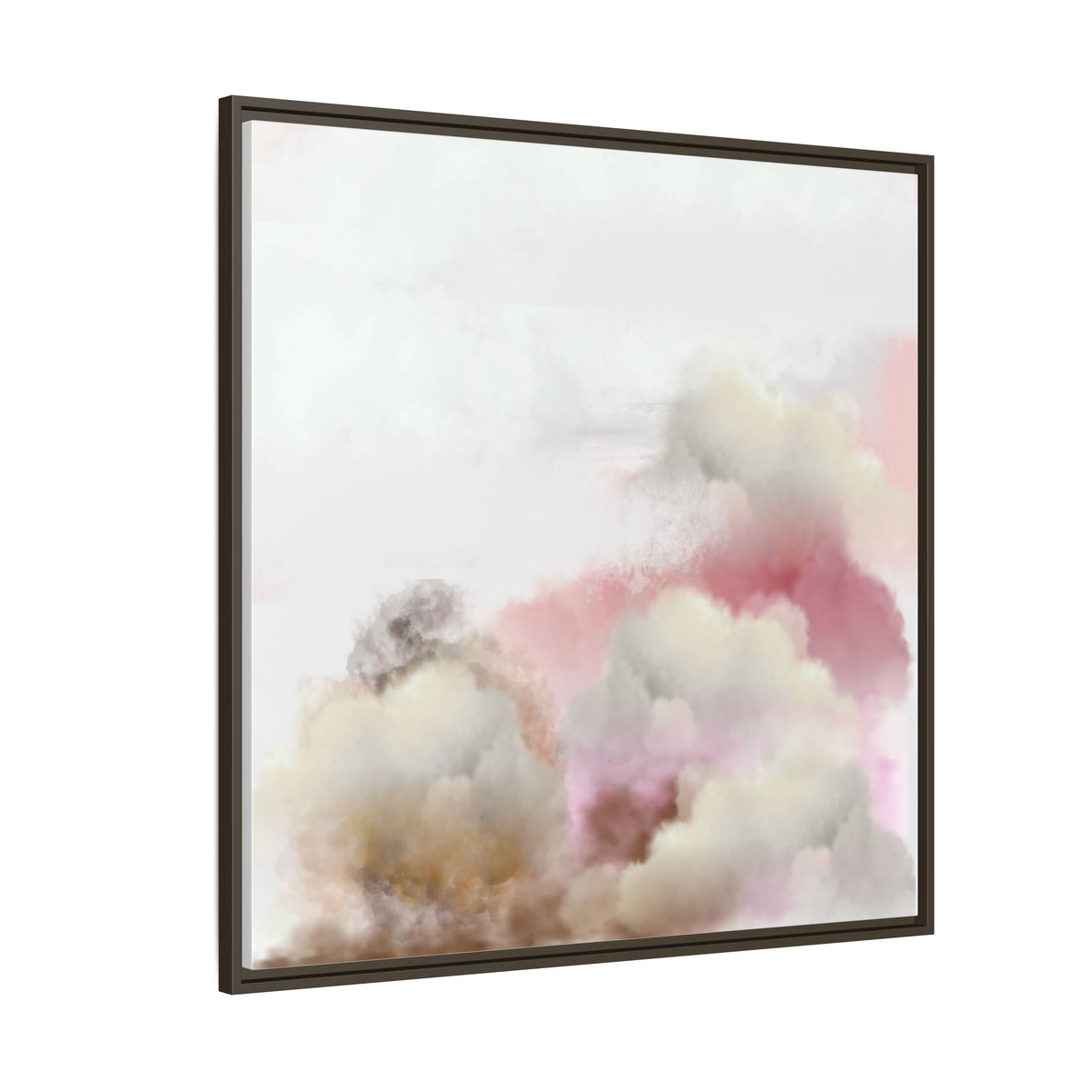 Cloud Bloom Framed Canvas Print