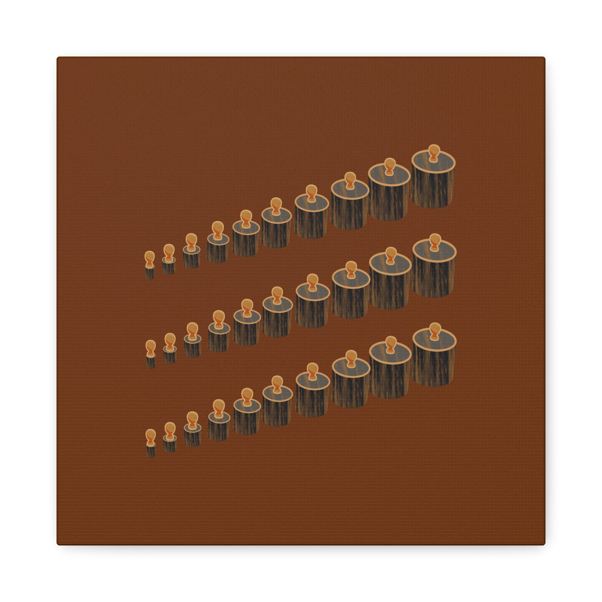 Gathered Rhythm Earth-Tone Wall Art