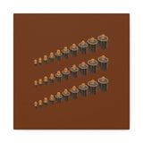 Gathered Rhythm Earth-Tone Wall Art