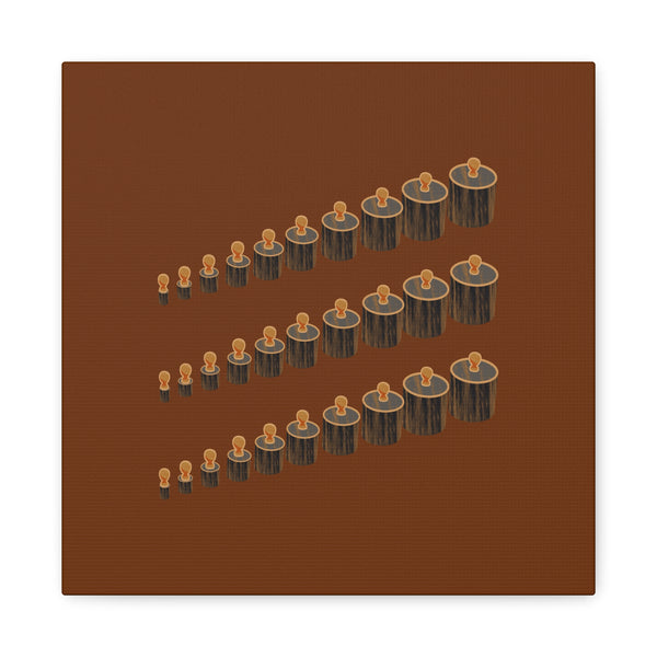 Gathered Rhythm Earth-Tone Wall Art
