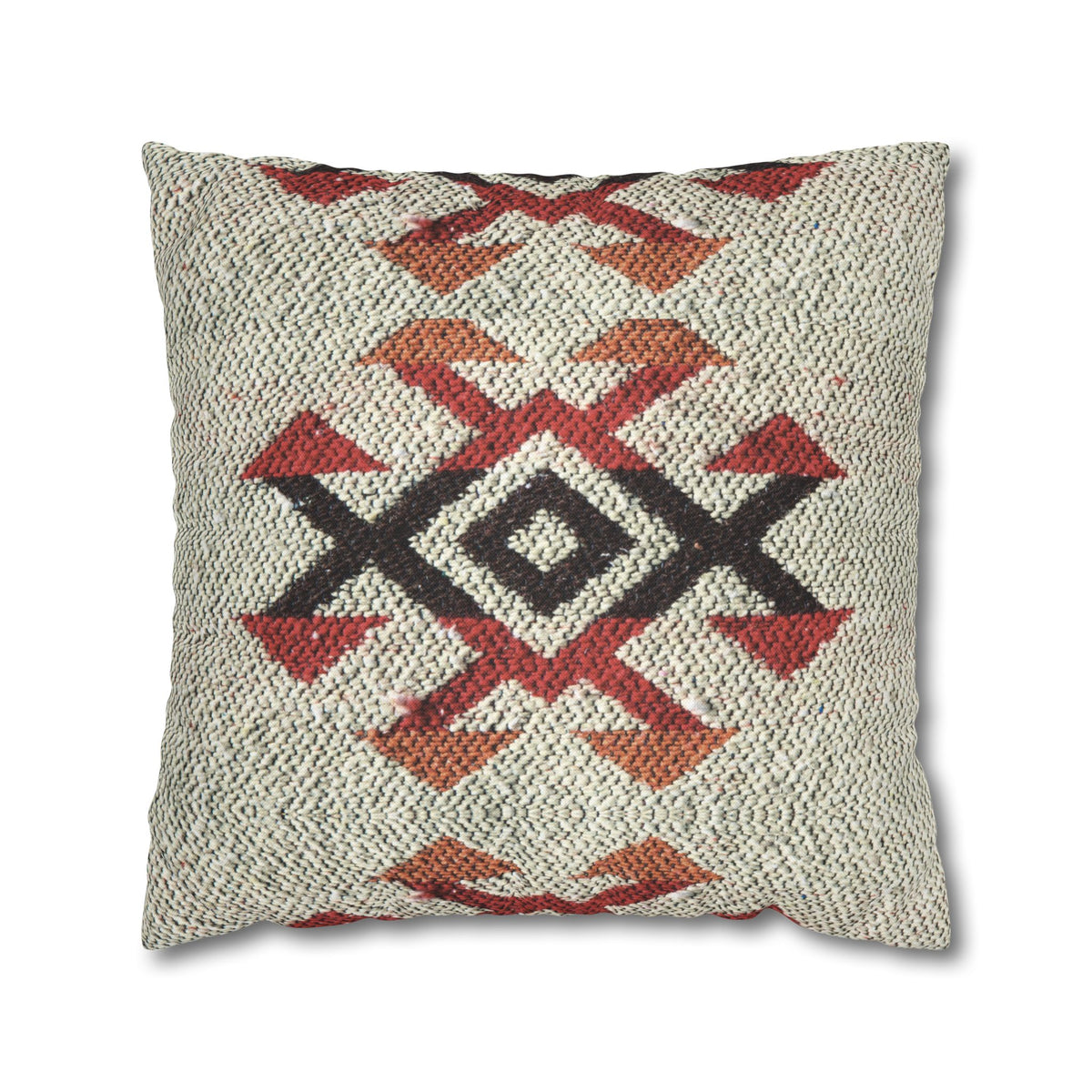 Southwestern Aztec Pattern Throw Pillowcase — Rustic Geometric Accent