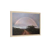 Canvas Wall Art — "Road Beneath the Rainbow" Framed Matte Print