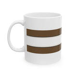 Earthline Brown Striped Ceramic Mug