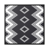 Tribal Diamond Wall Art Matte Canvas Print (Framed)