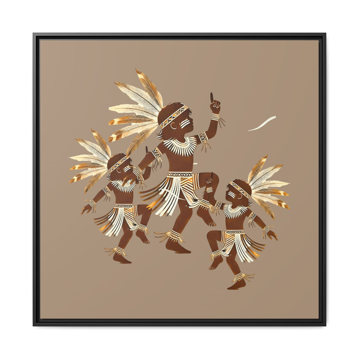 Tribal Fluid  Wall Art - Framed
